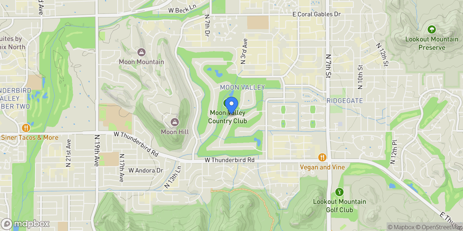 Map showing 330 W TAM OSHANTER Drive., Phoenix, Arizona, United States.