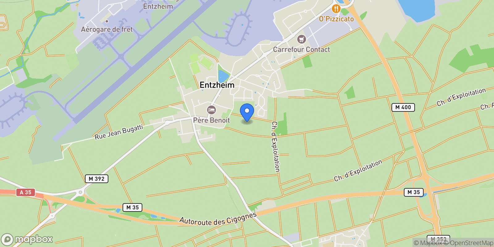 Map showing Entzheim, Entzheim, Entzheim, Grand Est, France.