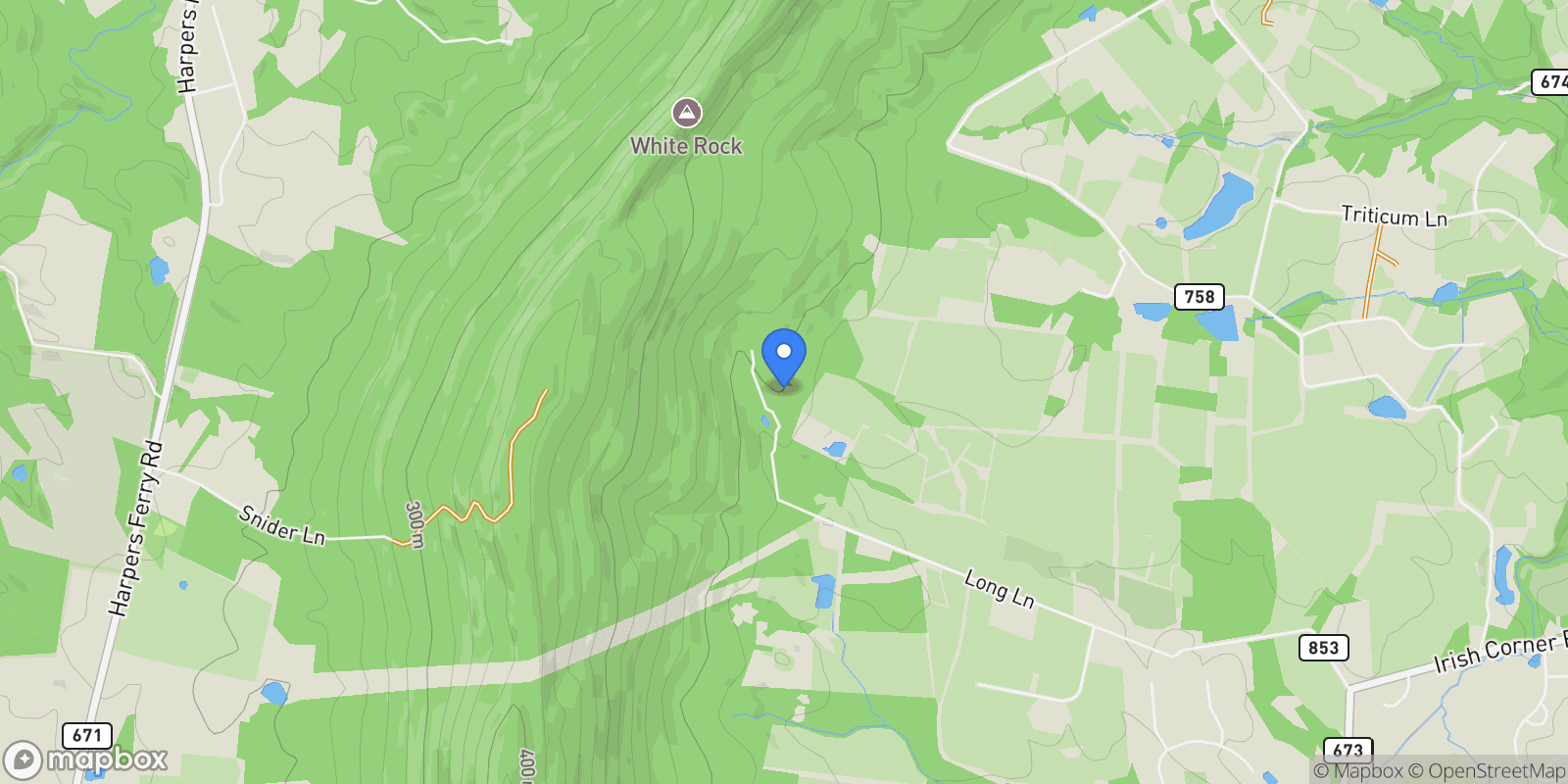 Map showing 37740 Long Lane, Lovettsville, VA 20180, Lovettsville, Virginia, United States.