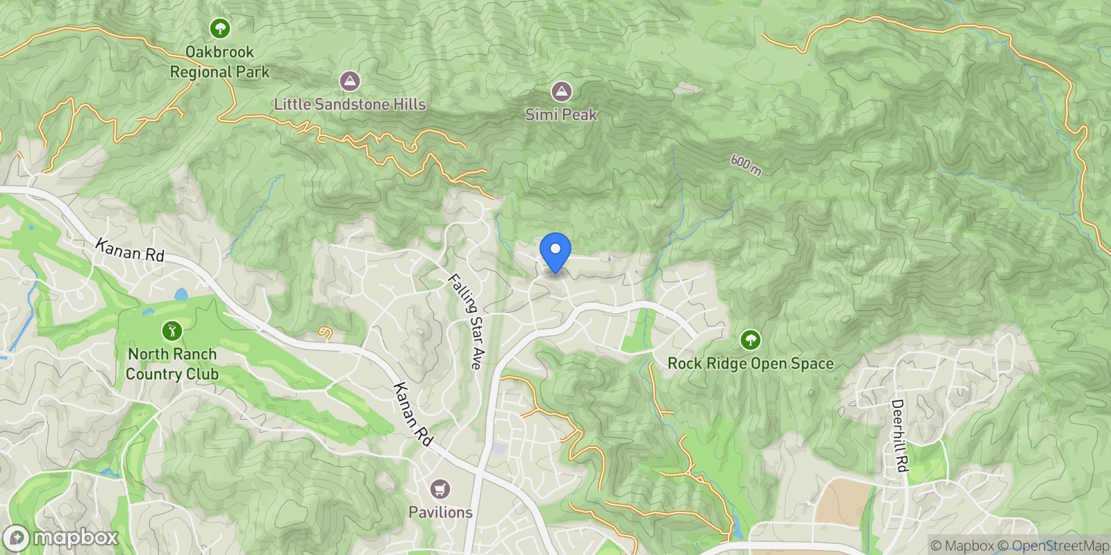 Map showing 1399 N Lafitte Drive, Oak Park, CA 91377, Oak Park, California, United States.