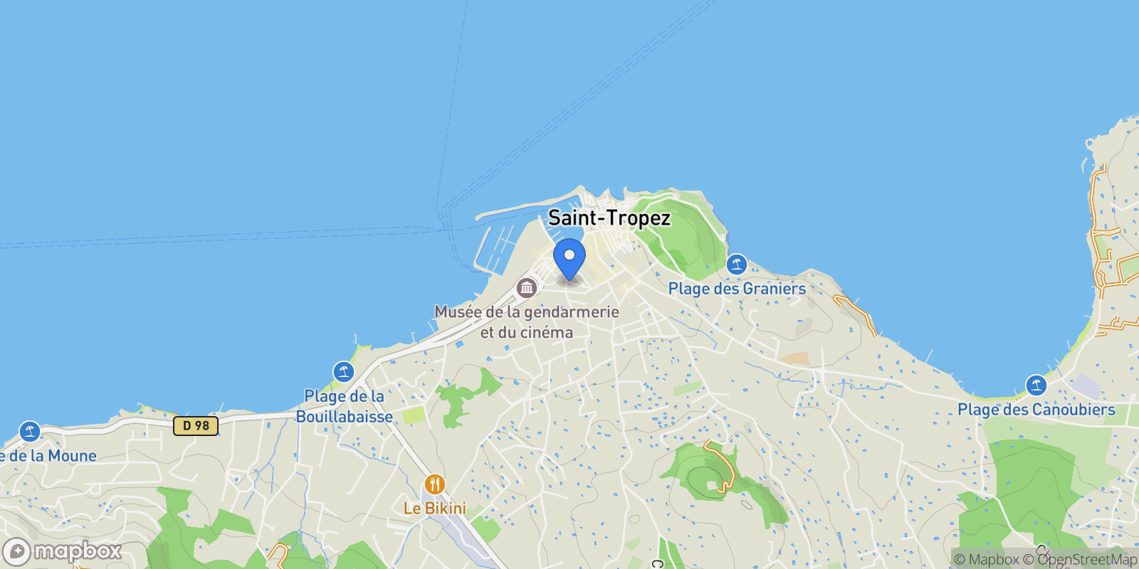Map showing 9 Bd Louis Blanc, 83990 Saint-Tropez, France, Saint-Tropez, Provence-Alpes-Côte d'Azur, France.