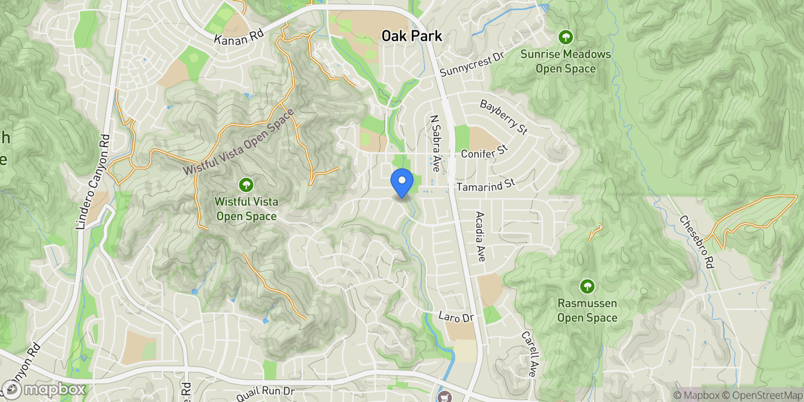 Map showing 29251 Fountainwood, Agoura Hills, CA 91301, Agoura Hills, California, United States.