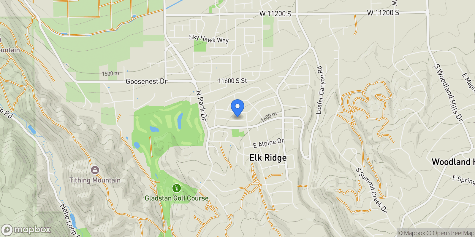 Map showing 51 E MAGELLAN LN, Payson, Utah, United States.