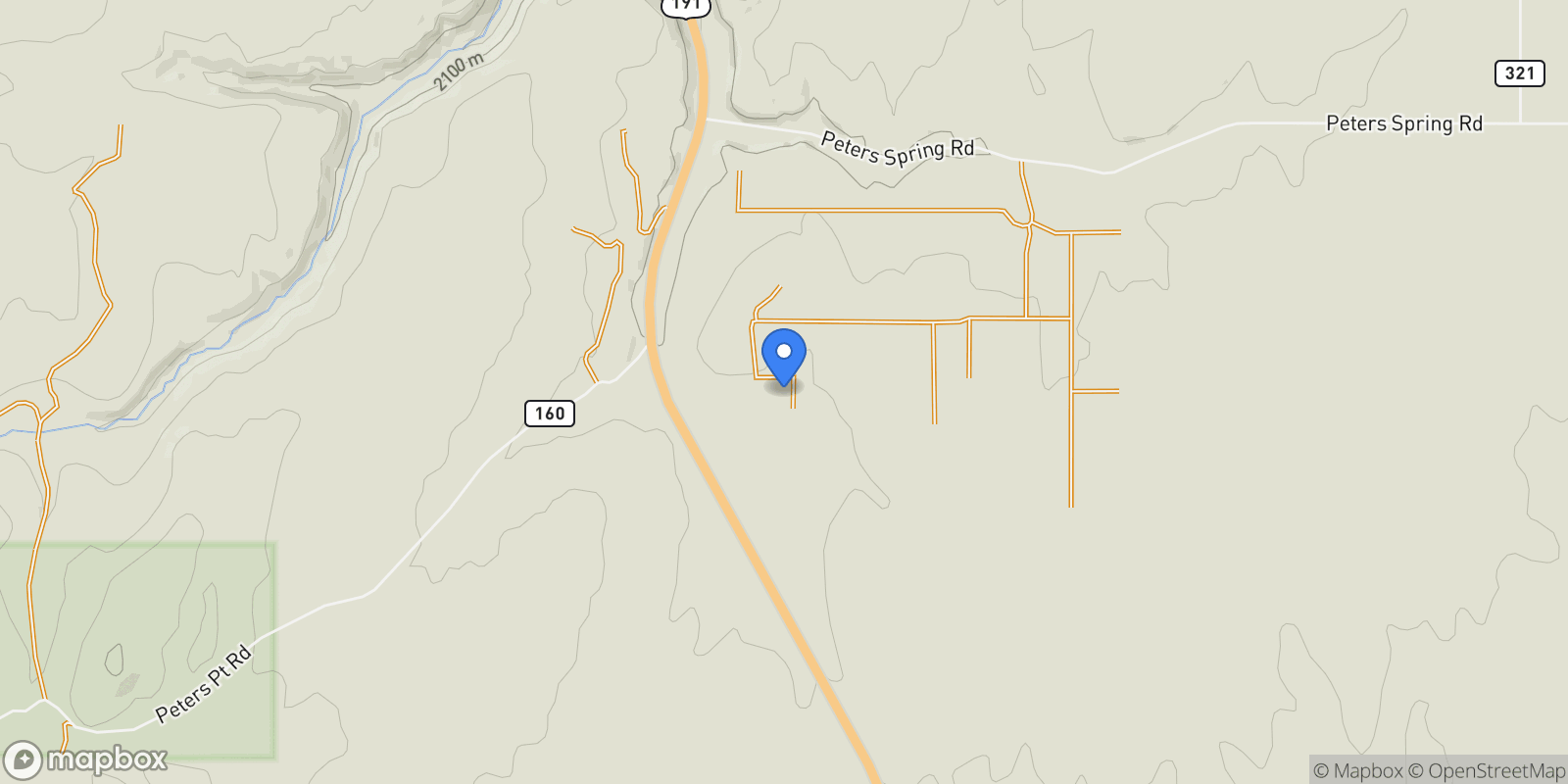 Map showing 599 S HIDEAWAY CV S, Monticello, Utah, United States.