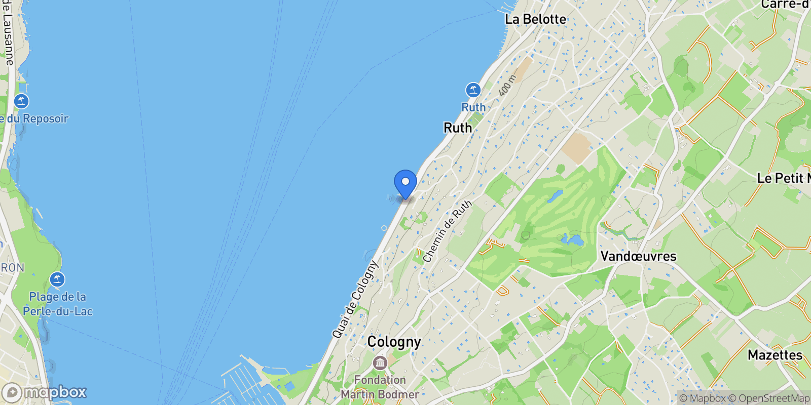 Map showing 1223 Cologny, Switzerland, Cologny, Genève, Switzerland.