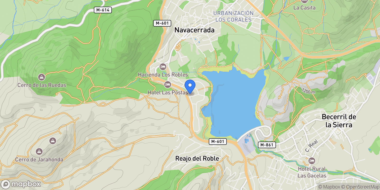 Map showing Tr.ª del Rosal, 54, 28491 Navacerrada, Madrid, Spain, Navacerrada, Community of Madrid, Spain.