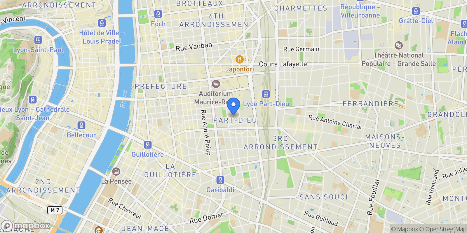 Map showing Lyon, Lyon, Lyon, Auvergne-Rhône-Alpes, France.