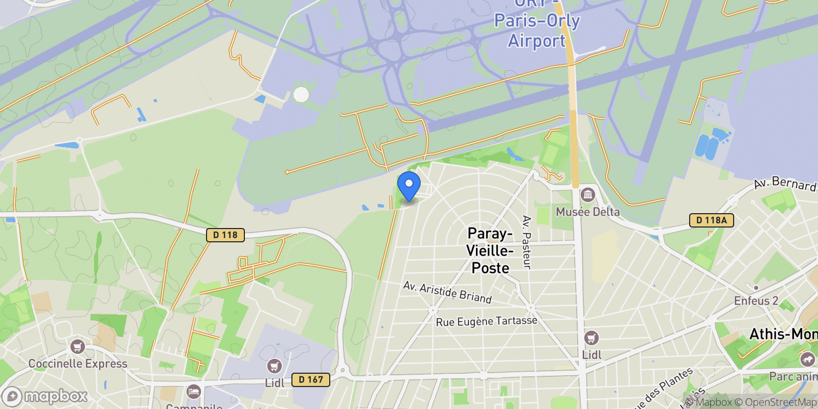 Map showing Paray-Vieille-Poste, Paray-Vieille-Poste, Paray-Vieille-Poste, Île-de-France, France.