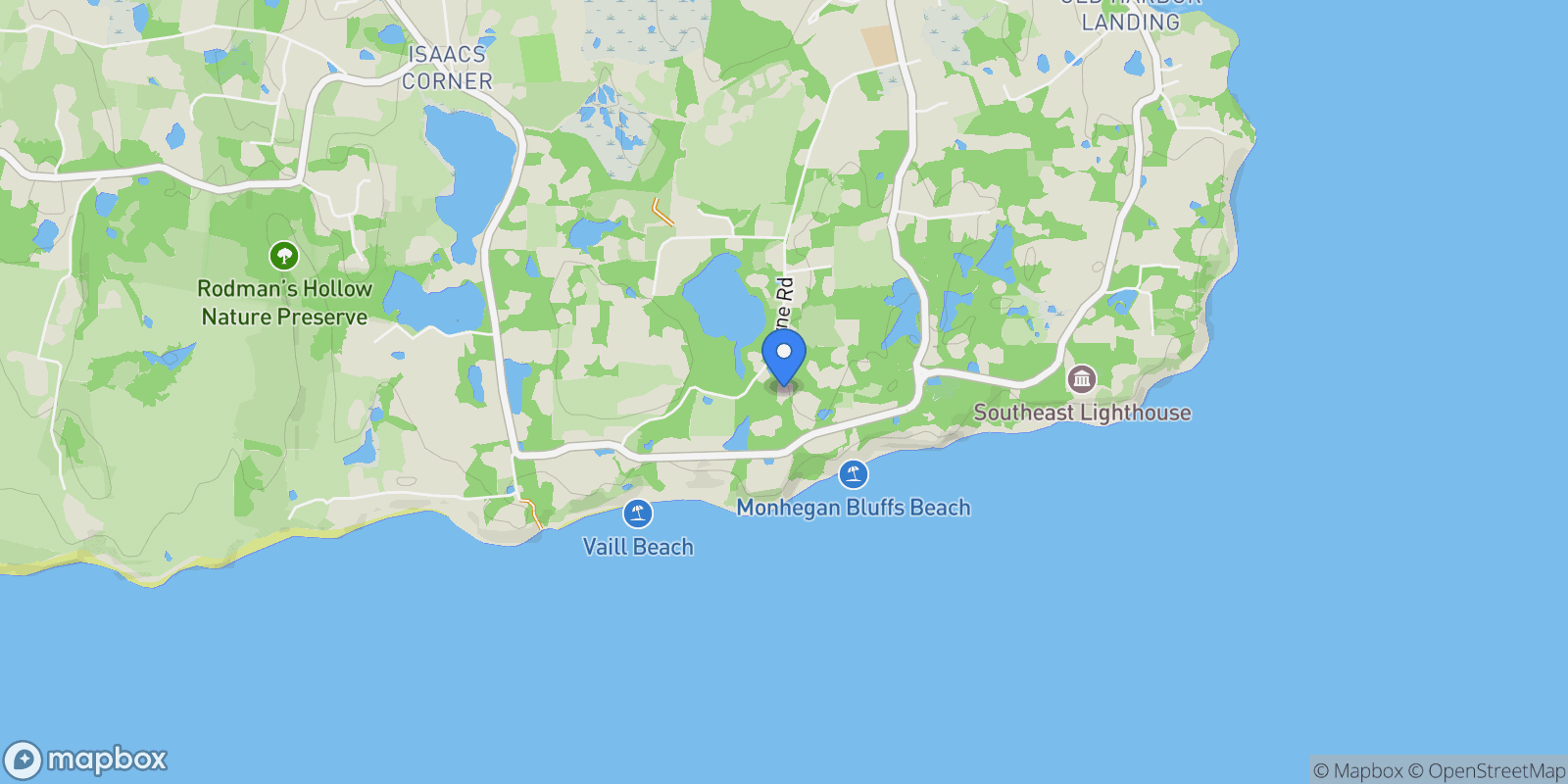 Map showing 804 Mohegan Trail, New Shoreham, Rhode Island, United States.