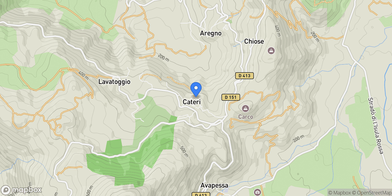 Map showing Cateri, Cateri, Cateri, Corsica, France.