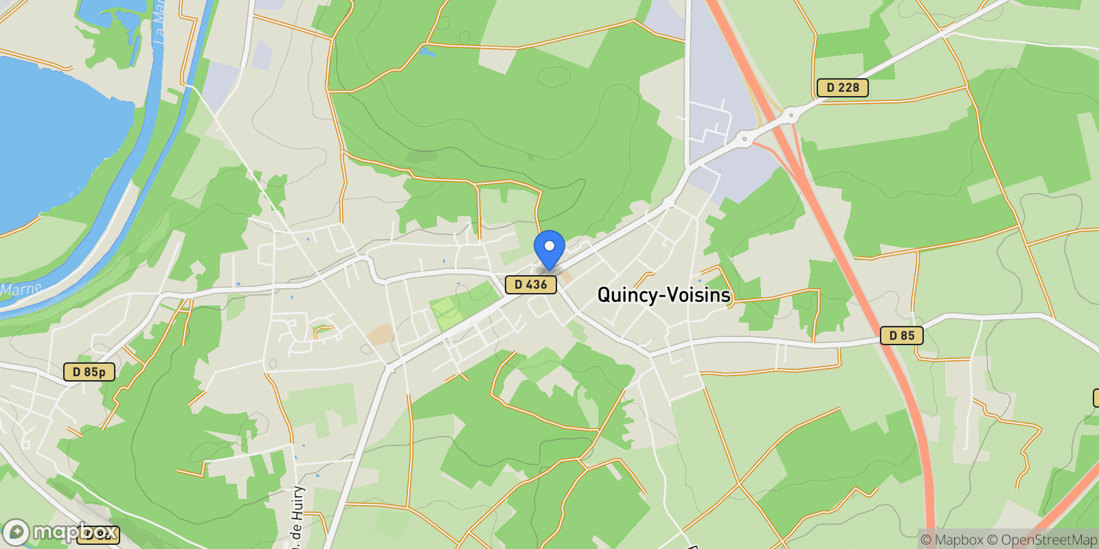 Map showing Quincy-Voisins, Quincy-Voisins, Quincy-Voisins, Île-de-France, France.