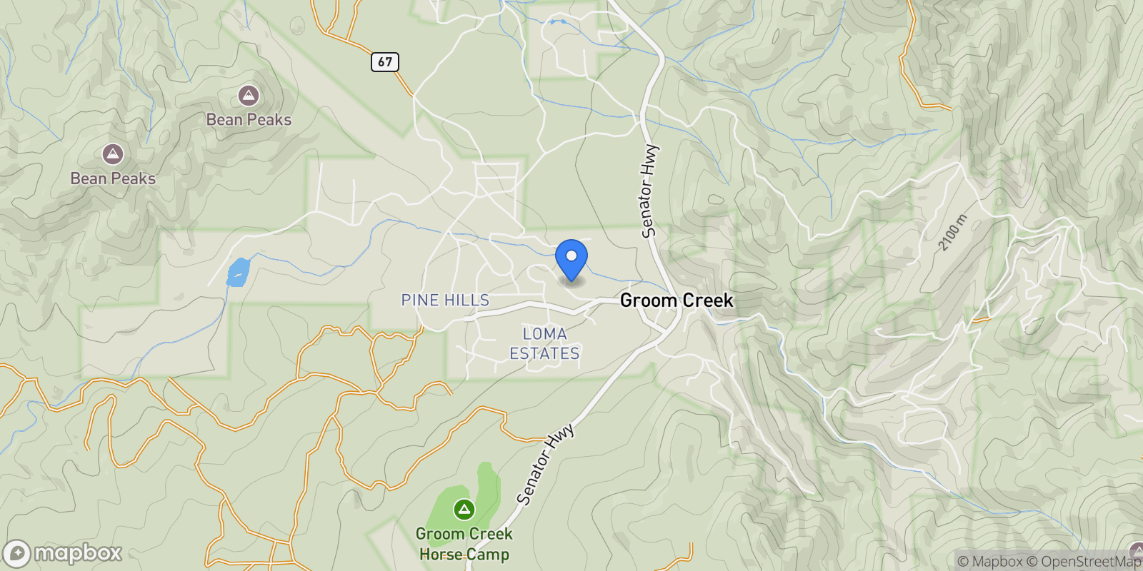 Map showing 1458 E Silver King Circle, Prescott, Arizona, United States.