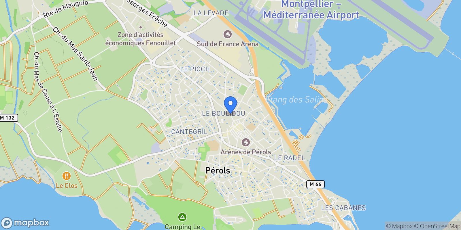 Map showing Pérols, Pérols, Pérols, Occitanie, France.