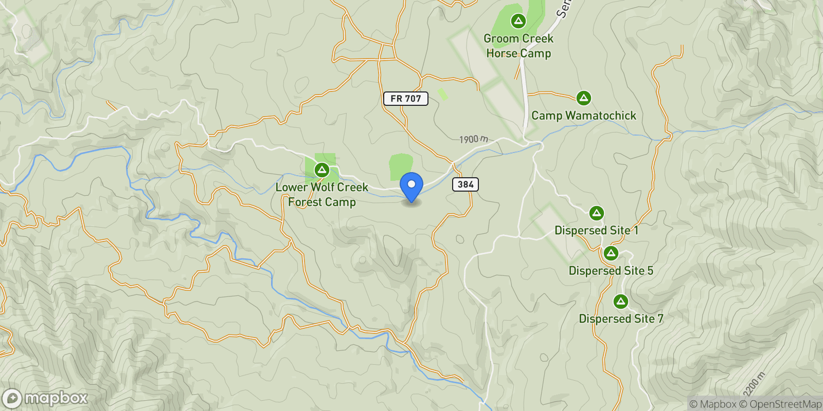 Map showing Prescott, Arizona, United States.