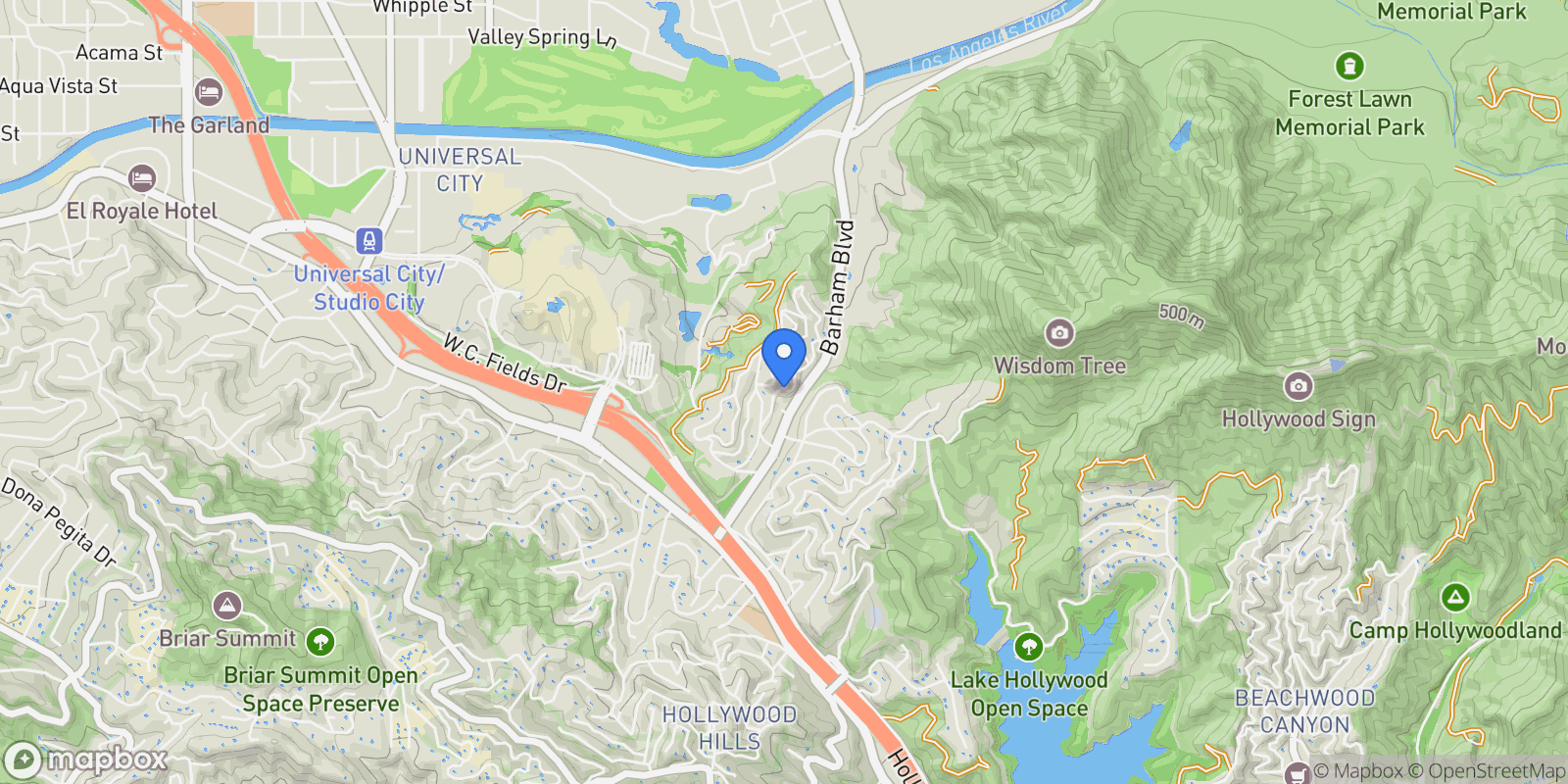 Map showing 3398 Floyd, Los Angeles, California, United States.