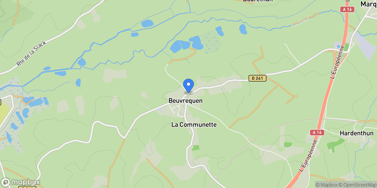 Map showing Beuvrequen, Beuvrequen, Beuvrequen, Hauts-de-France, France.