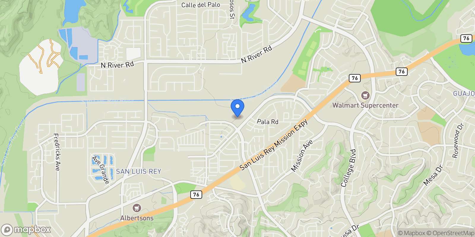 Map showing 4398 Cadence Way, Oceanside, California, United States.
