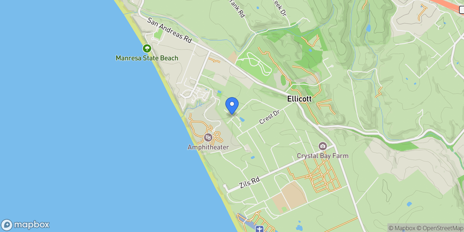 Map showing 600 Seaview Terrace, Watsonville, California, United States.