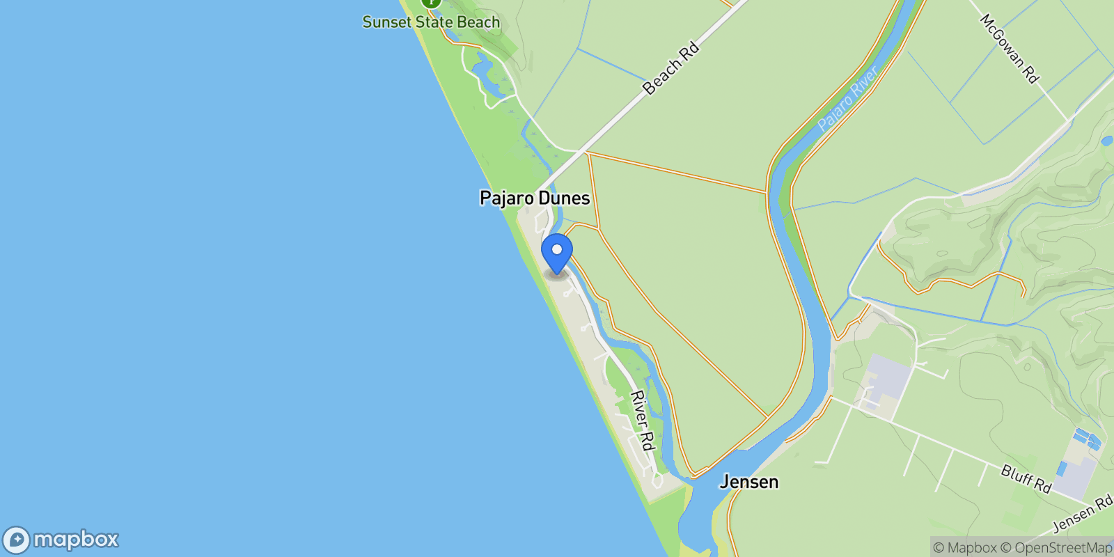 Map showing 66 Avocet Circle, Watsonville, California, United States.