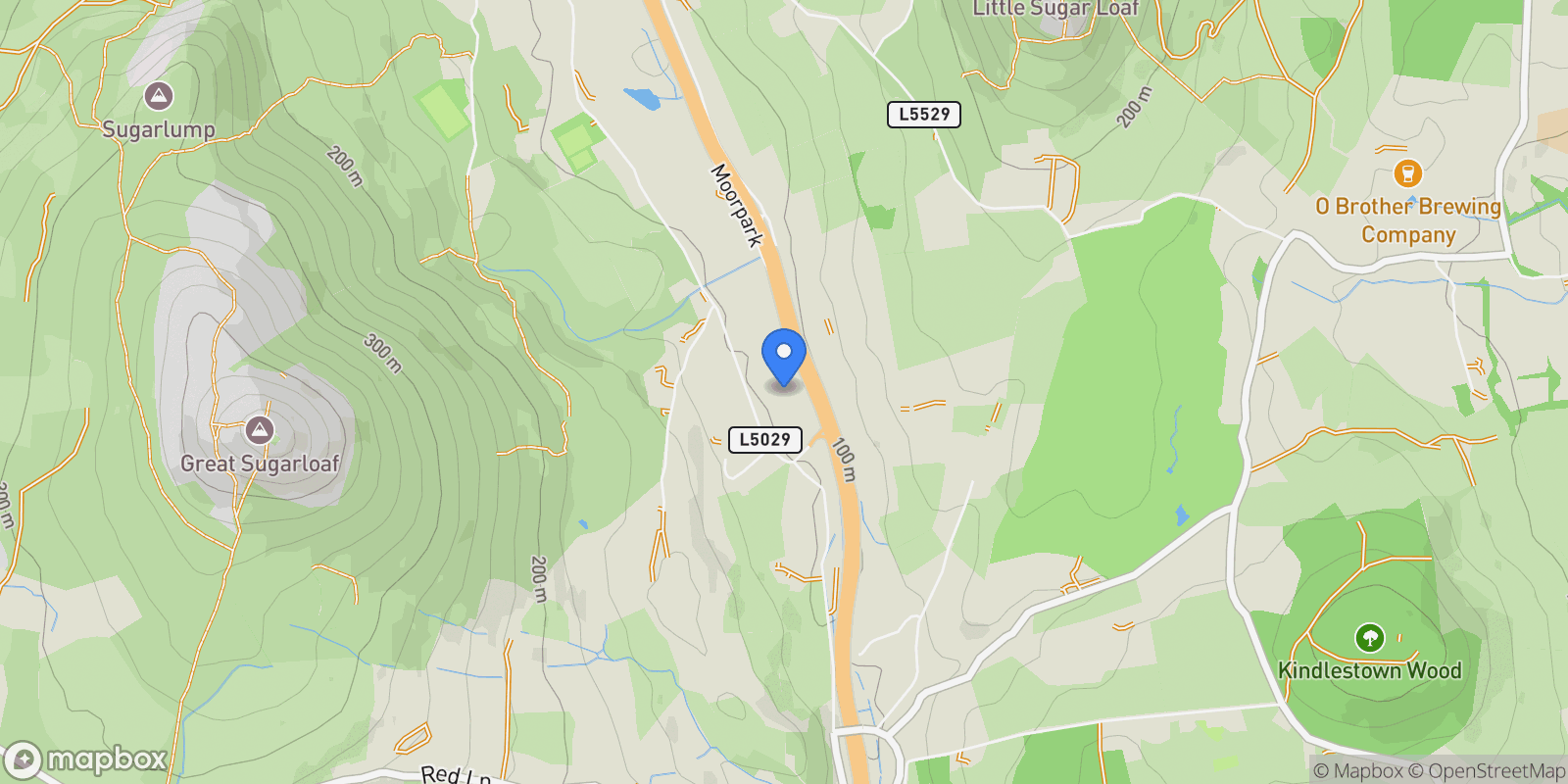 Map showing Kilmurry Grove  , Kilmacanogue, WW A98 HR22, Kilmacanoge, County Wicklow, Ireland.