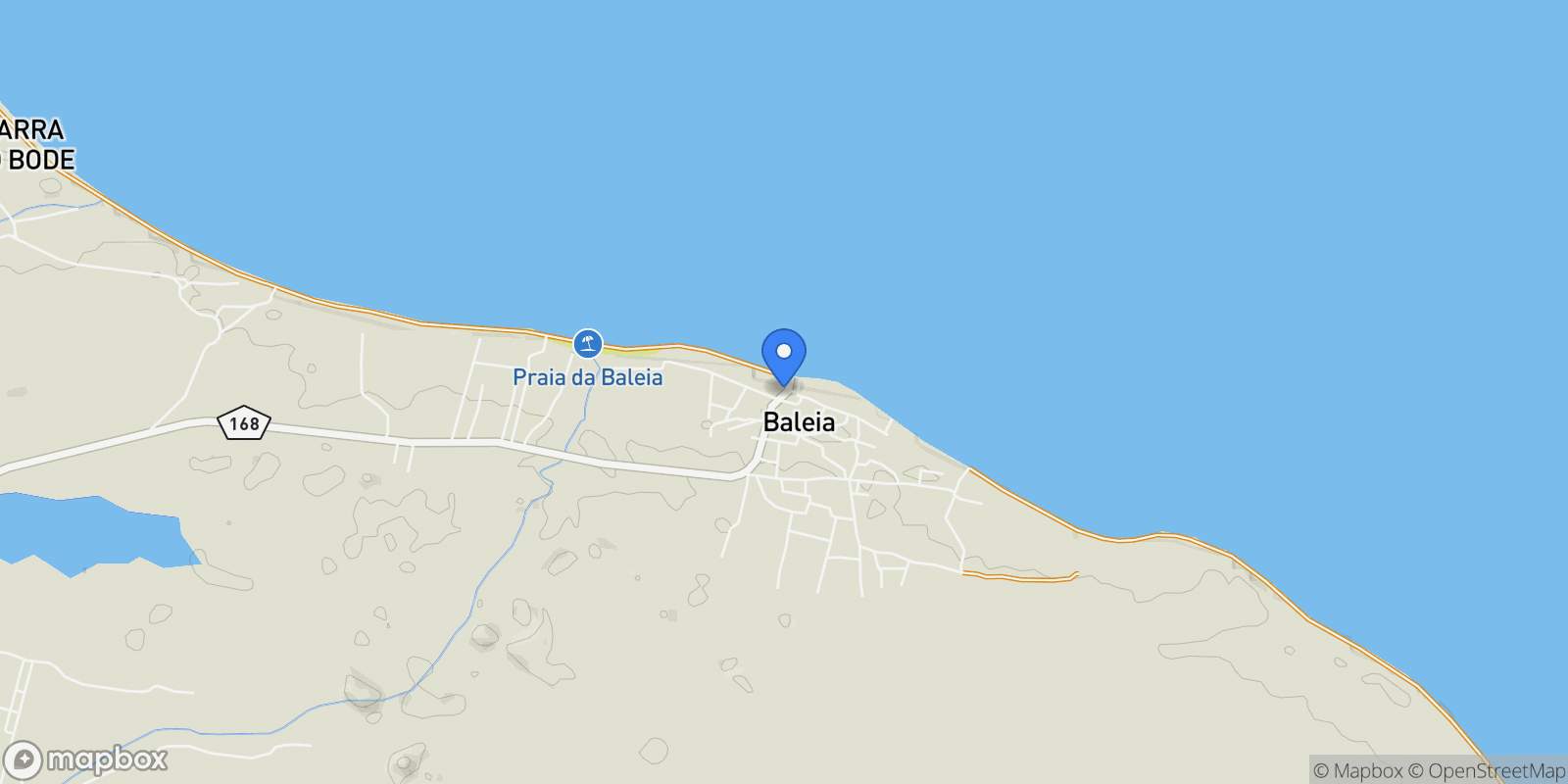 Map showing Baleia, State of Ceará, Brazil.