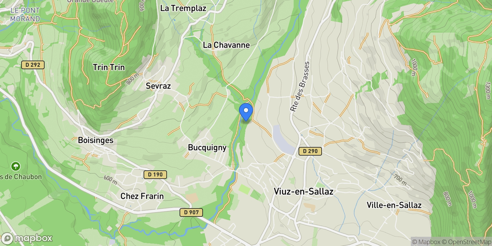 Map showing Viuz-en-Sallaz, Auvergne-Rhône-Alpes, France.