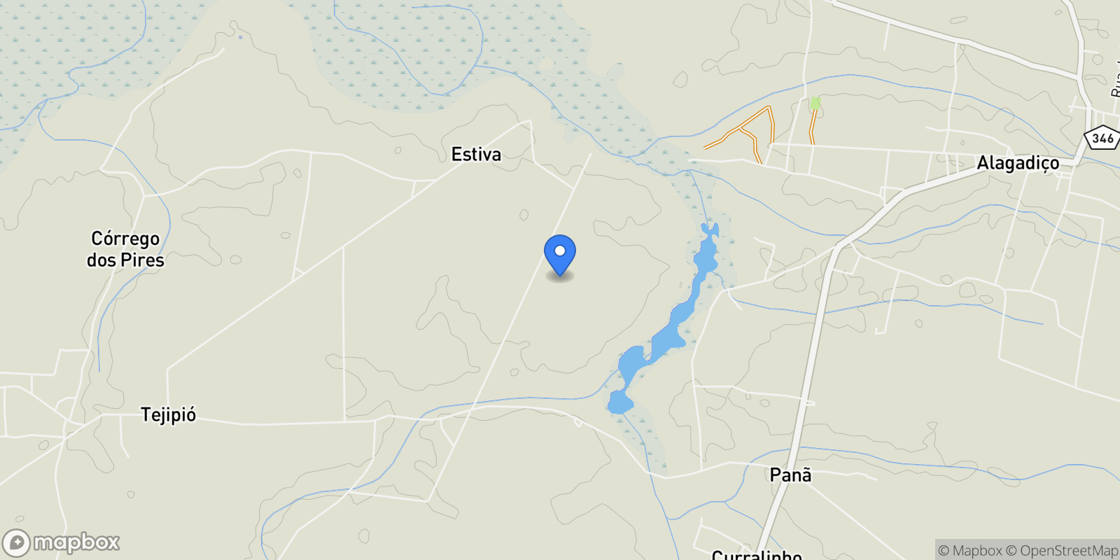 Map showing State of Ceará, Brazil.