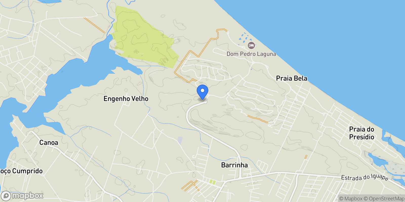 Map showing State of Ceará, Brazil.