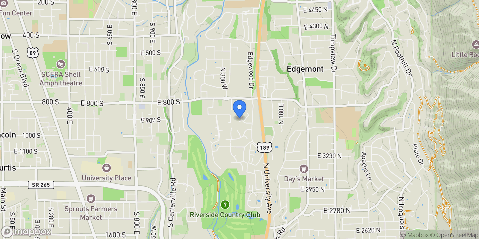 Map showing 3535 N 160 W, Provo, Utah, United States.