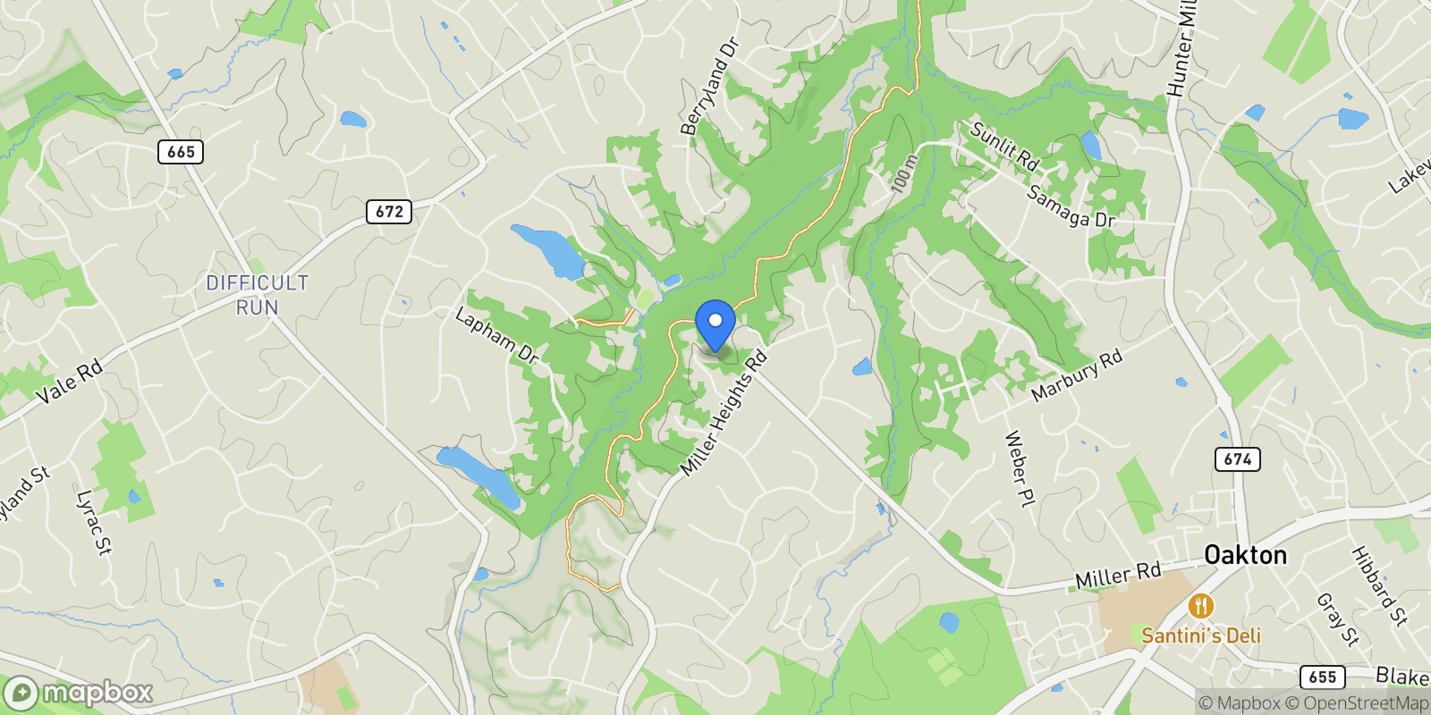 Map showing 11008 Devenish Drive , Oakton, VA 22124, Oakton, Virginia, United States.