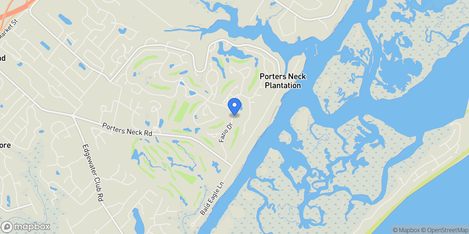 Map showing 424 Black Diamond Drive, Wilmington, North Carolina, United States.