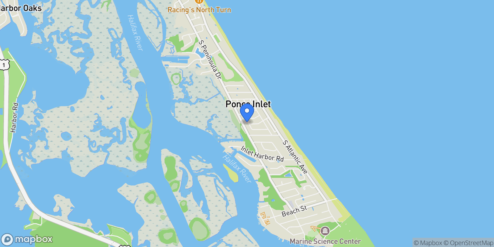 Map showing 4748 Dixie Drive, Port Orange, Florida, United States.