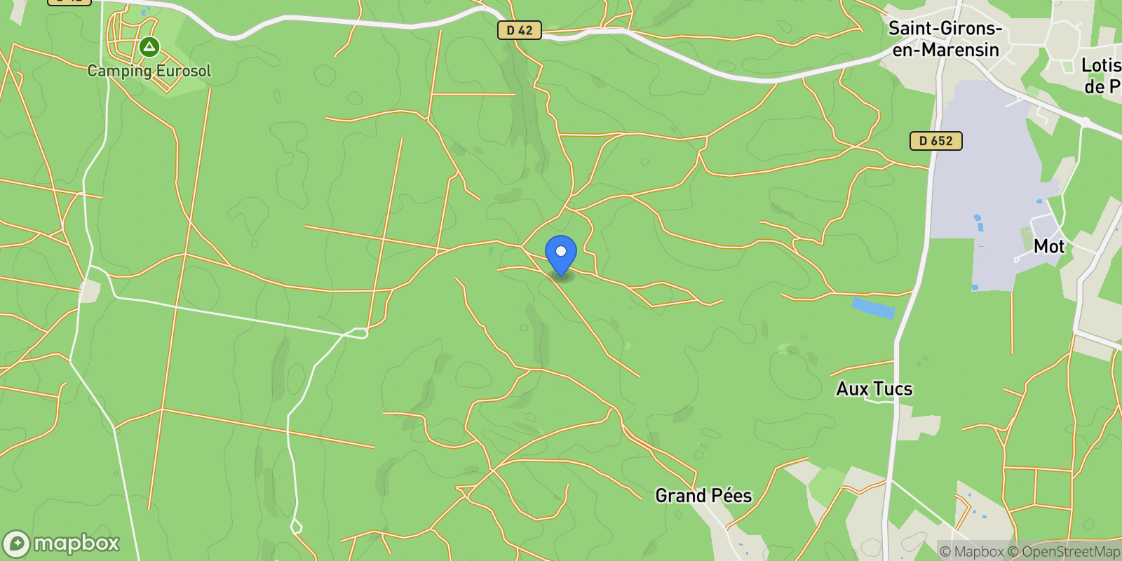 Map showing Vielle-Saint-Girons, Nouvelle-Aquitaine, France.