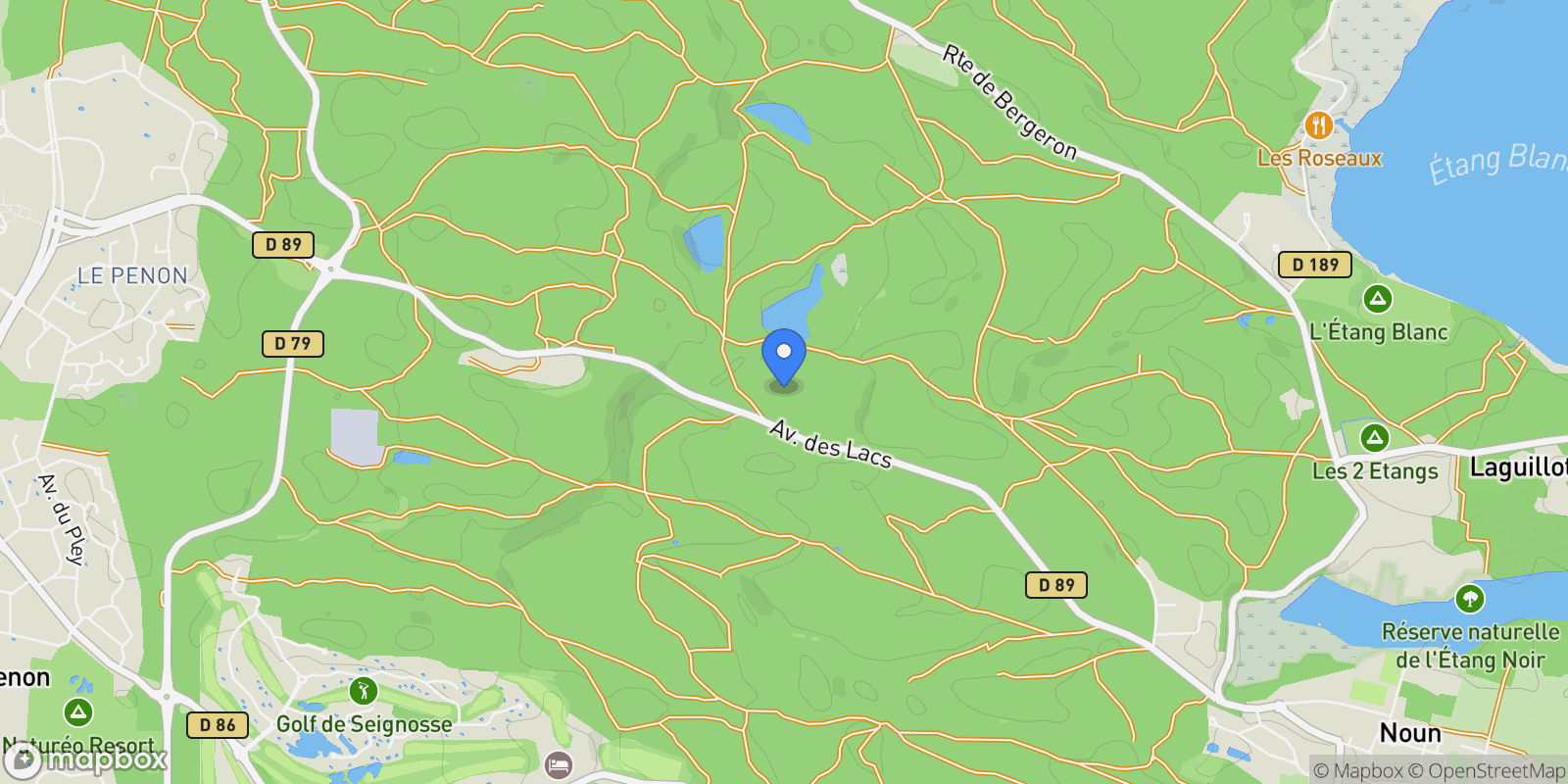Map showing Seignosse, Nouvelle-Aquitaine, France.