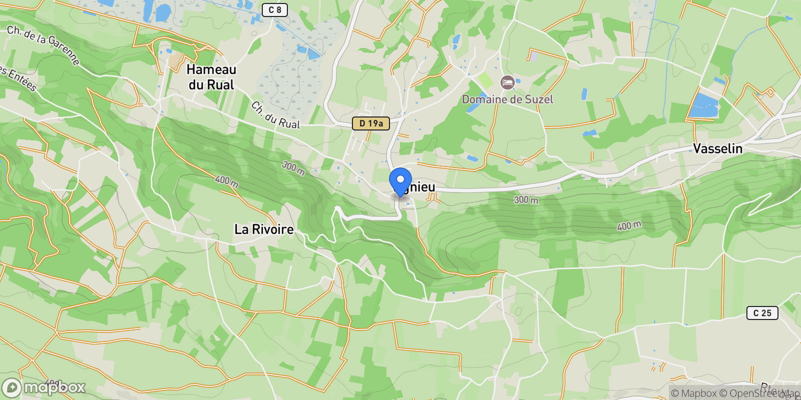 Map showing Vignieu, Vignieu, Vignieu, Auvergne-Rhône-Alpes, France.