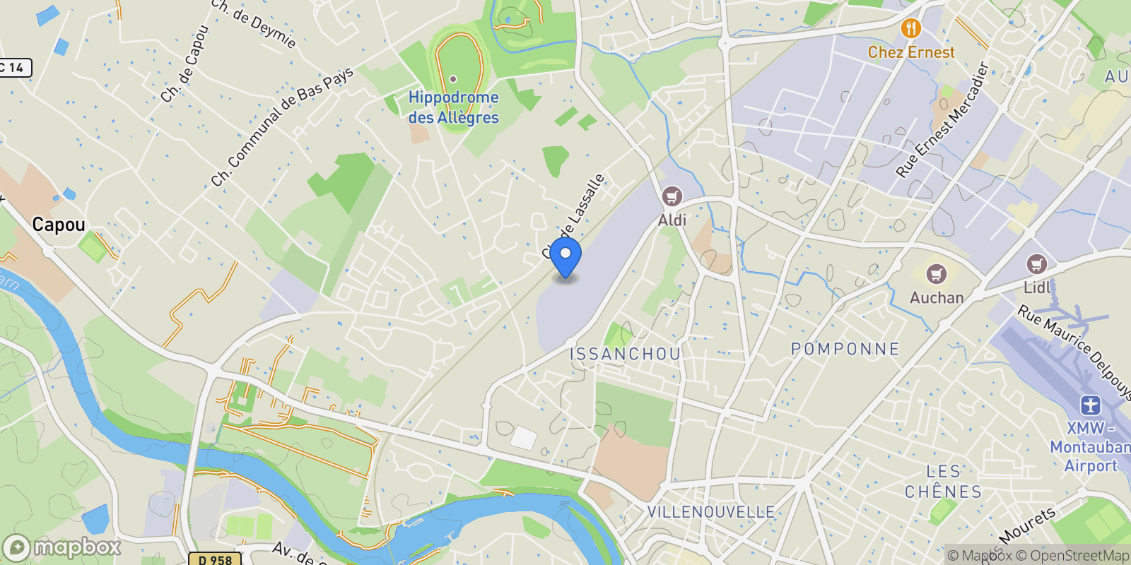 Map showing Montauban, Montauban, Montauban, Occitanie, France.