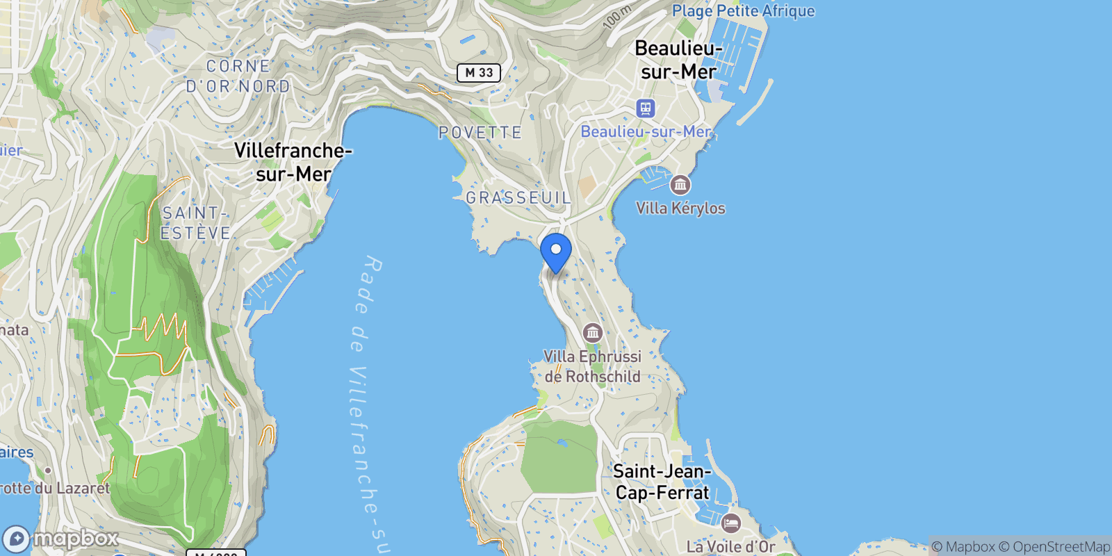 Map showing 58, AVENUE DENIS SEMERIA, Saint-Jean-Cap-Ferrat, Provence-Alpes-Côte d'Azur, France.