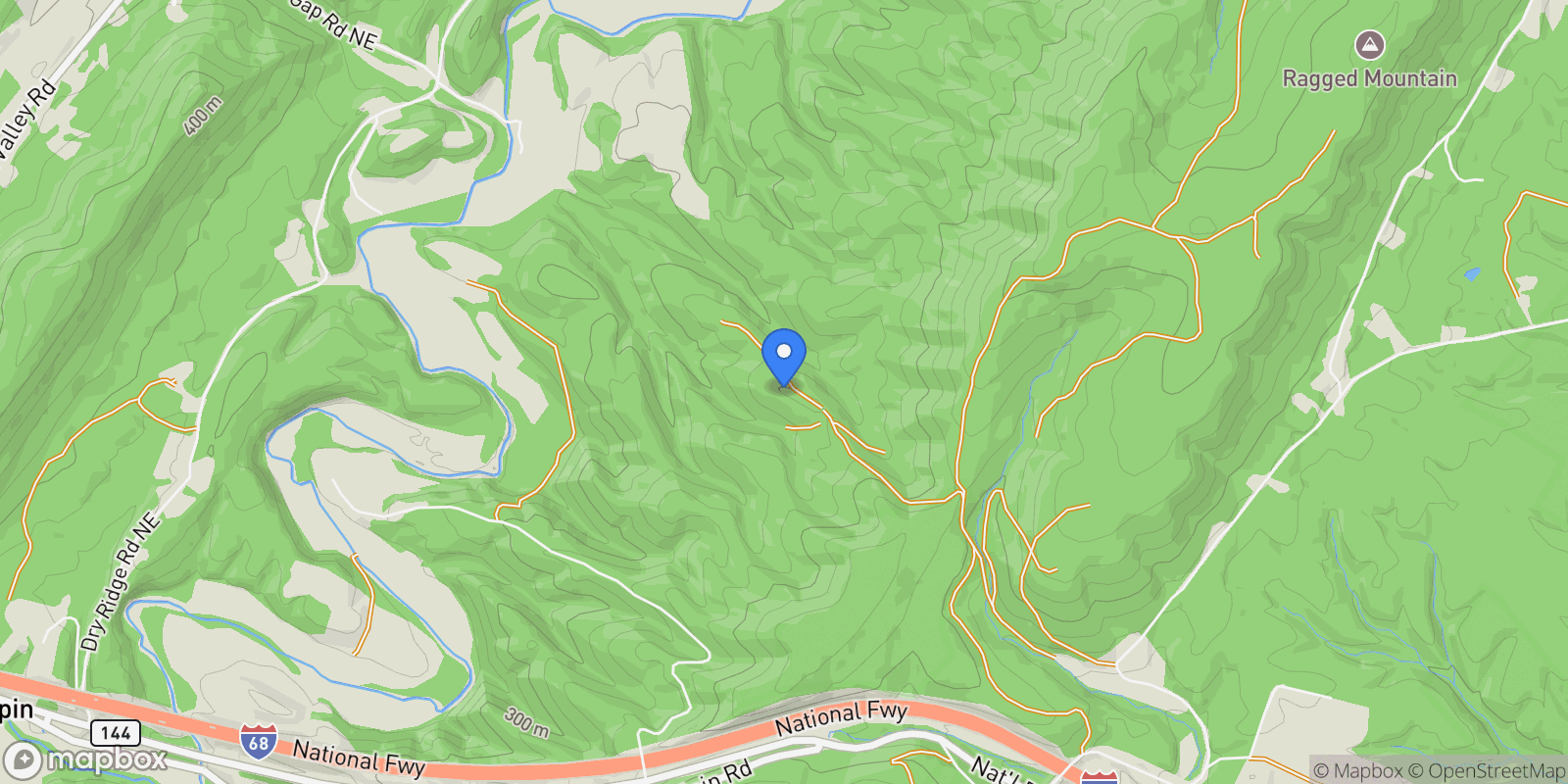 Map showing 24200 E Hancock Rd , Flintstone, MD 21530, Flintstone, Maryland, United States.