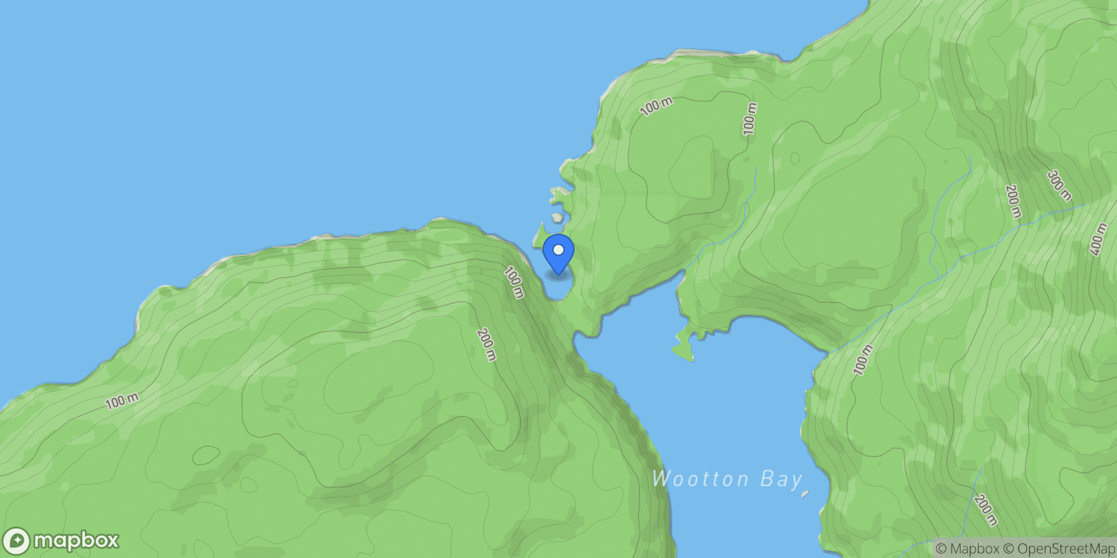 Map showing Portage Cove, BC, Canada, Theodosia Arm, British Columbia, Canada.