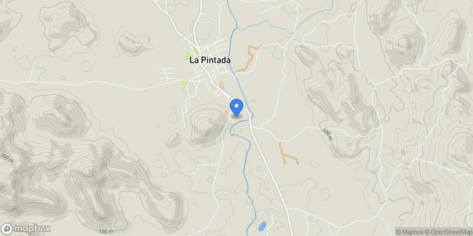 Map showing La Pintada LA PINTADA SECONDARY ROAD, La Pintada, Coclé Province, Panama.