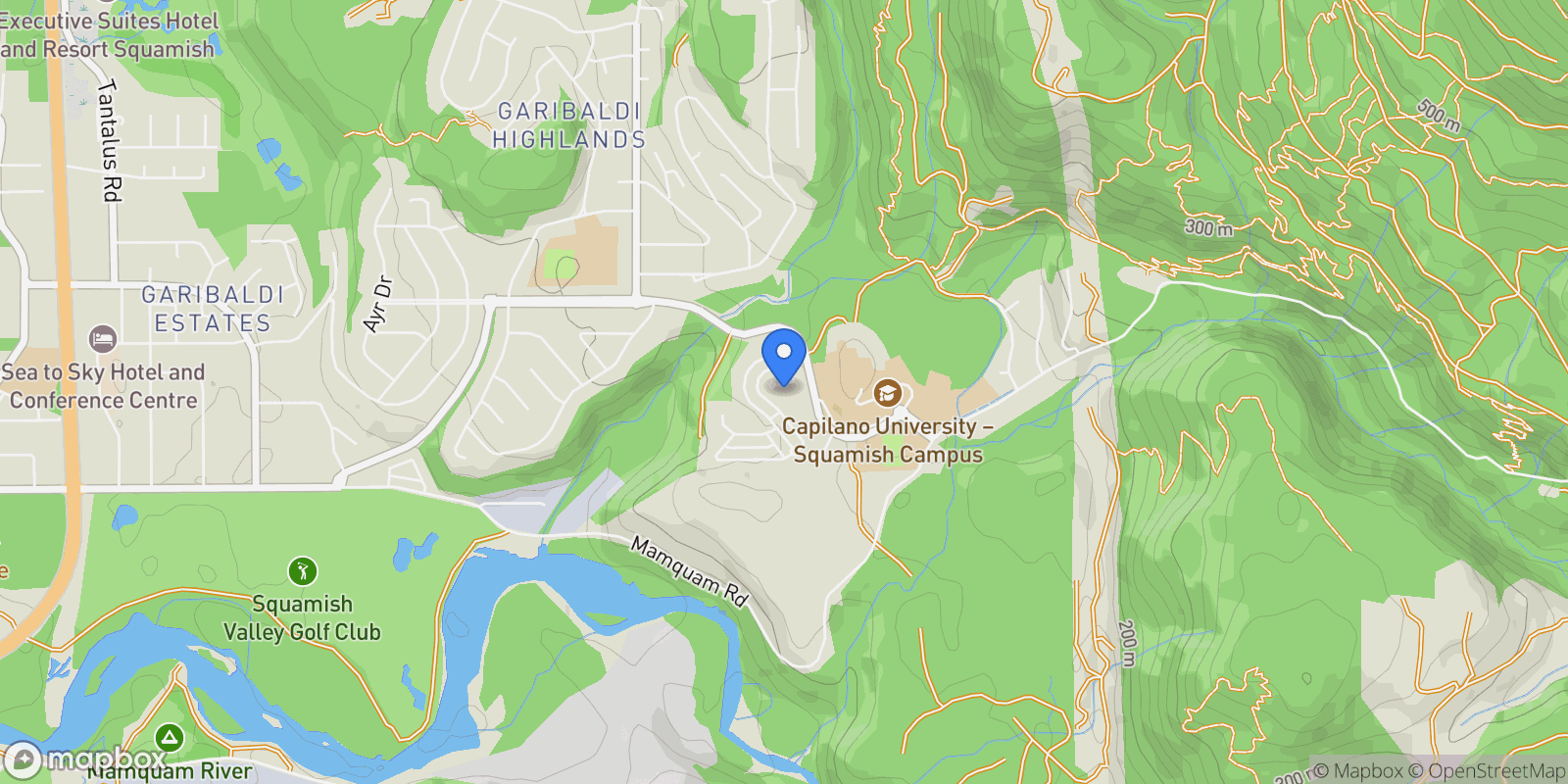 Map showing 2954 Strangway Place, Squamish, British Columbia, Canada.