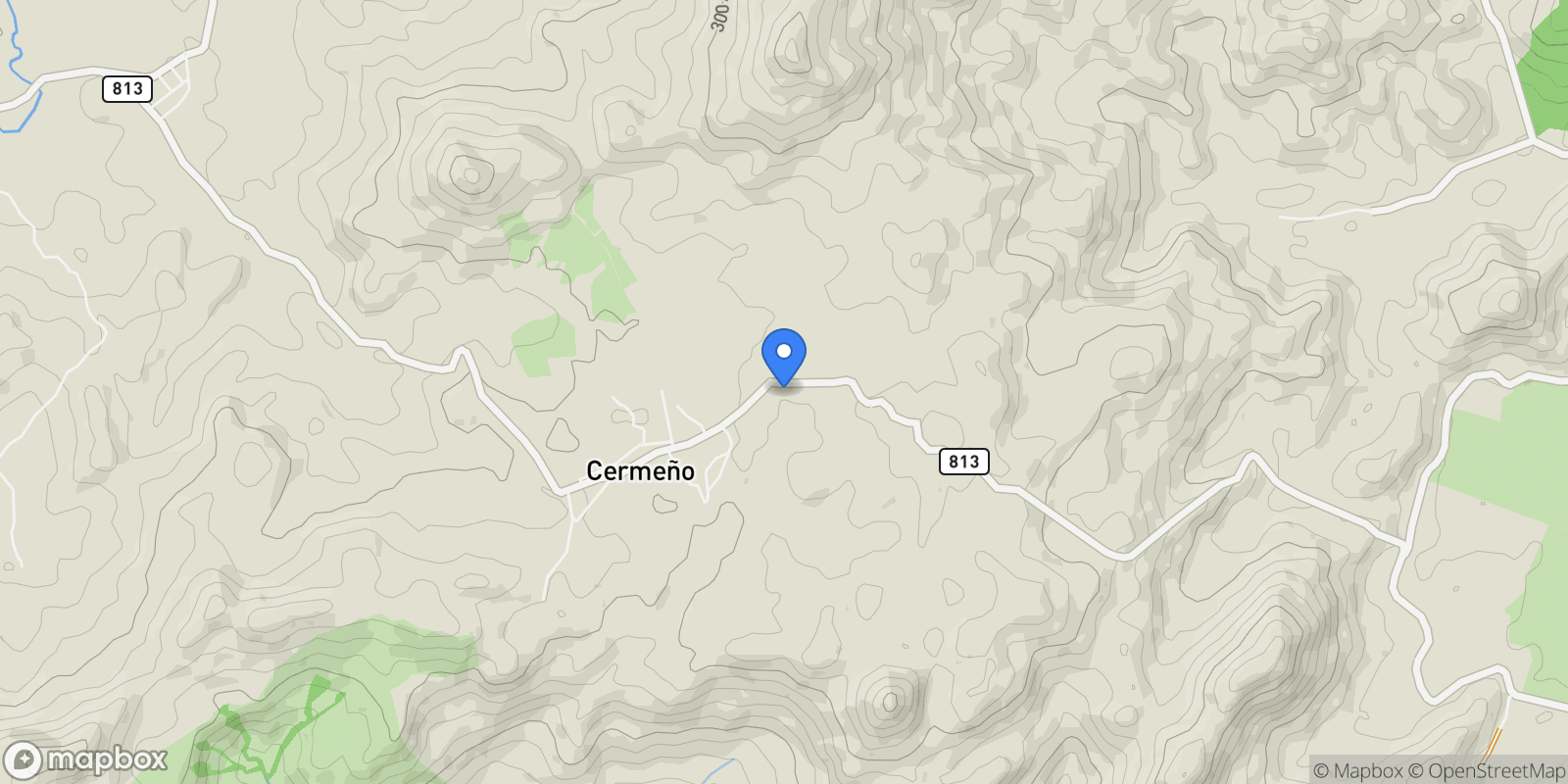 Map showing Cermeno, Provincia de Panamá Oeste, Panama.