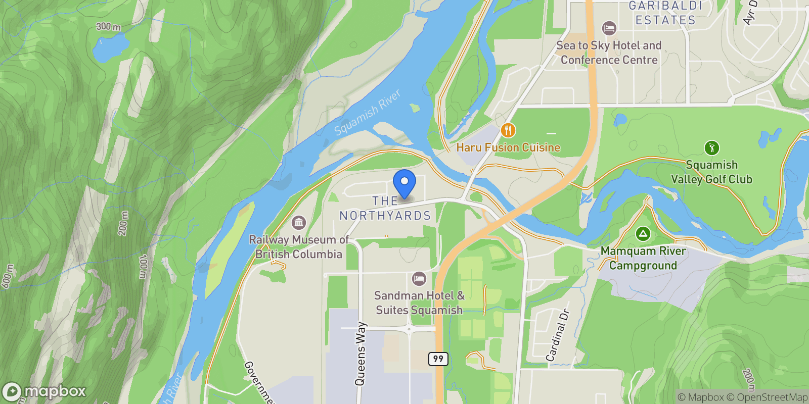 Map showing 39771 Government Road 101, Squamish, British Columbia, Canada.