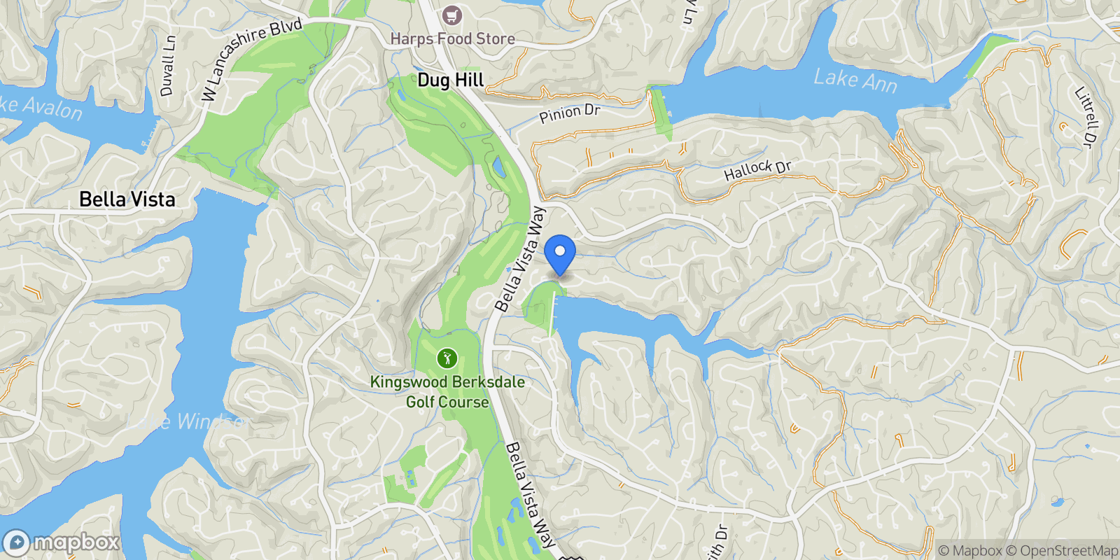 Map showing 17 Devizis Drive, Bella Vista, AR 72714, Bella Vista, Arkansas, United States.