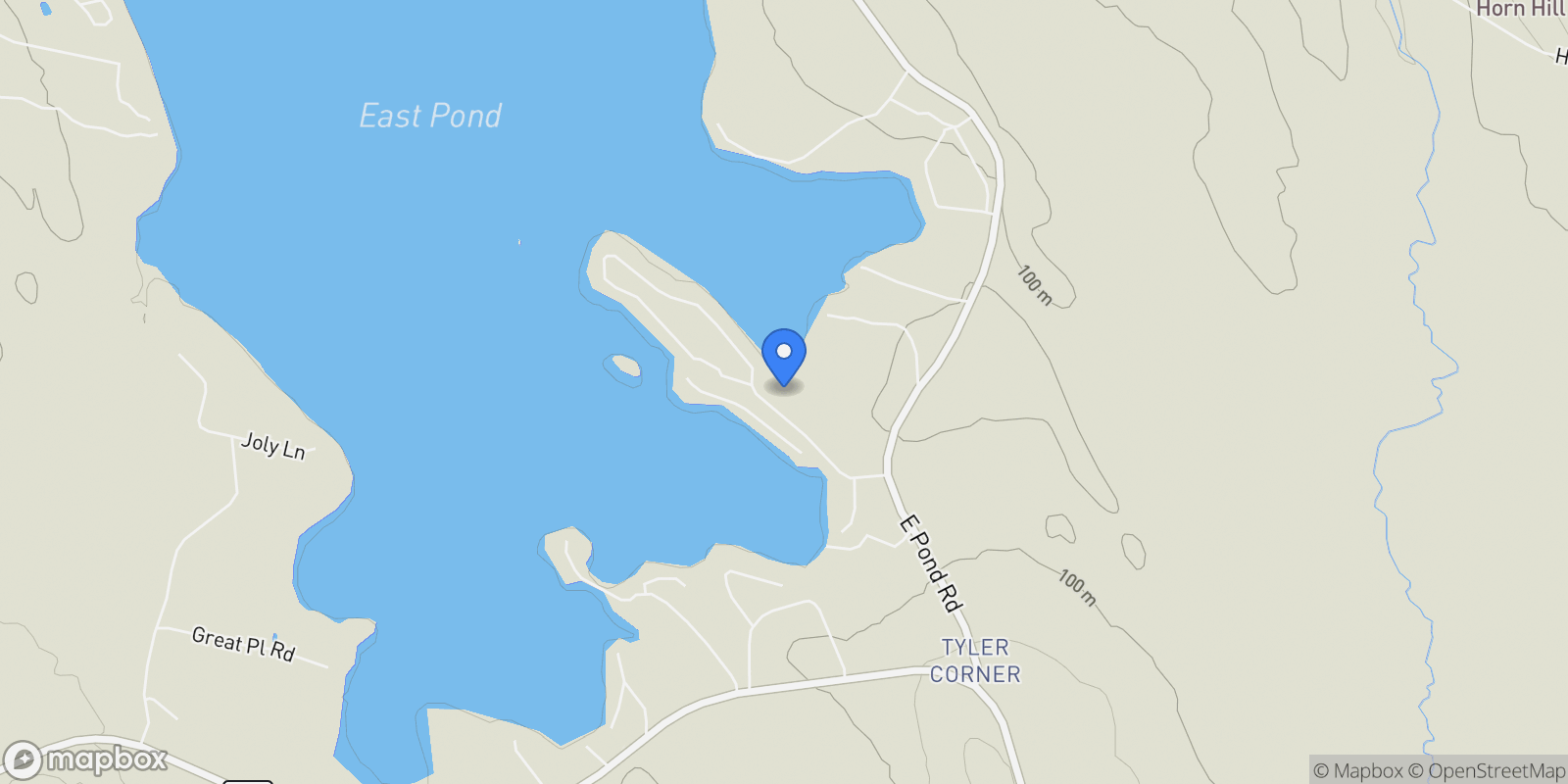 Map showing 66 Brickett Point Estates, Oakland, ME 04963, Rome, Maine, United States.