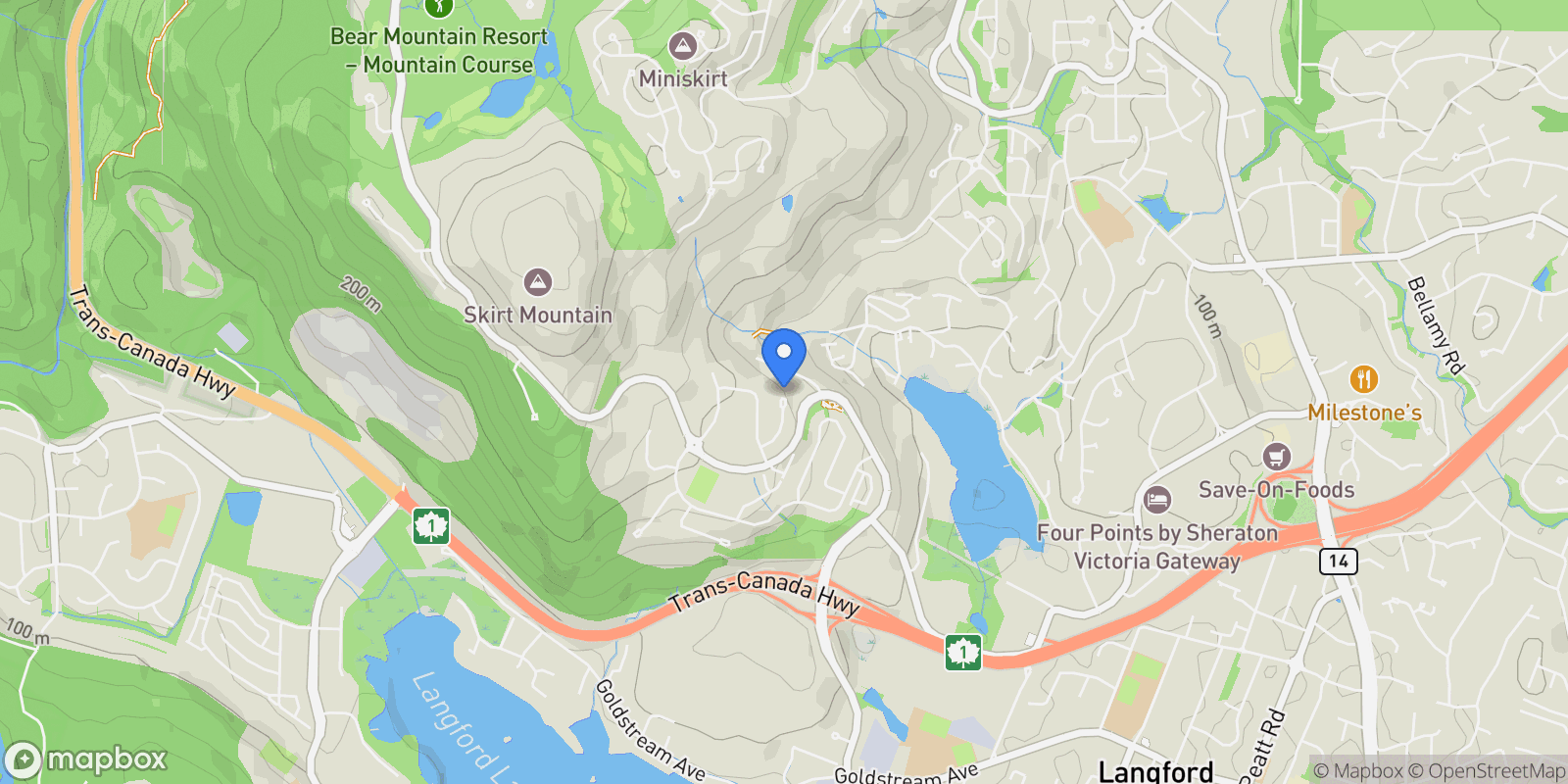 Map showing 3451 Caldera Crt, Langford, British Columbia, Canada.