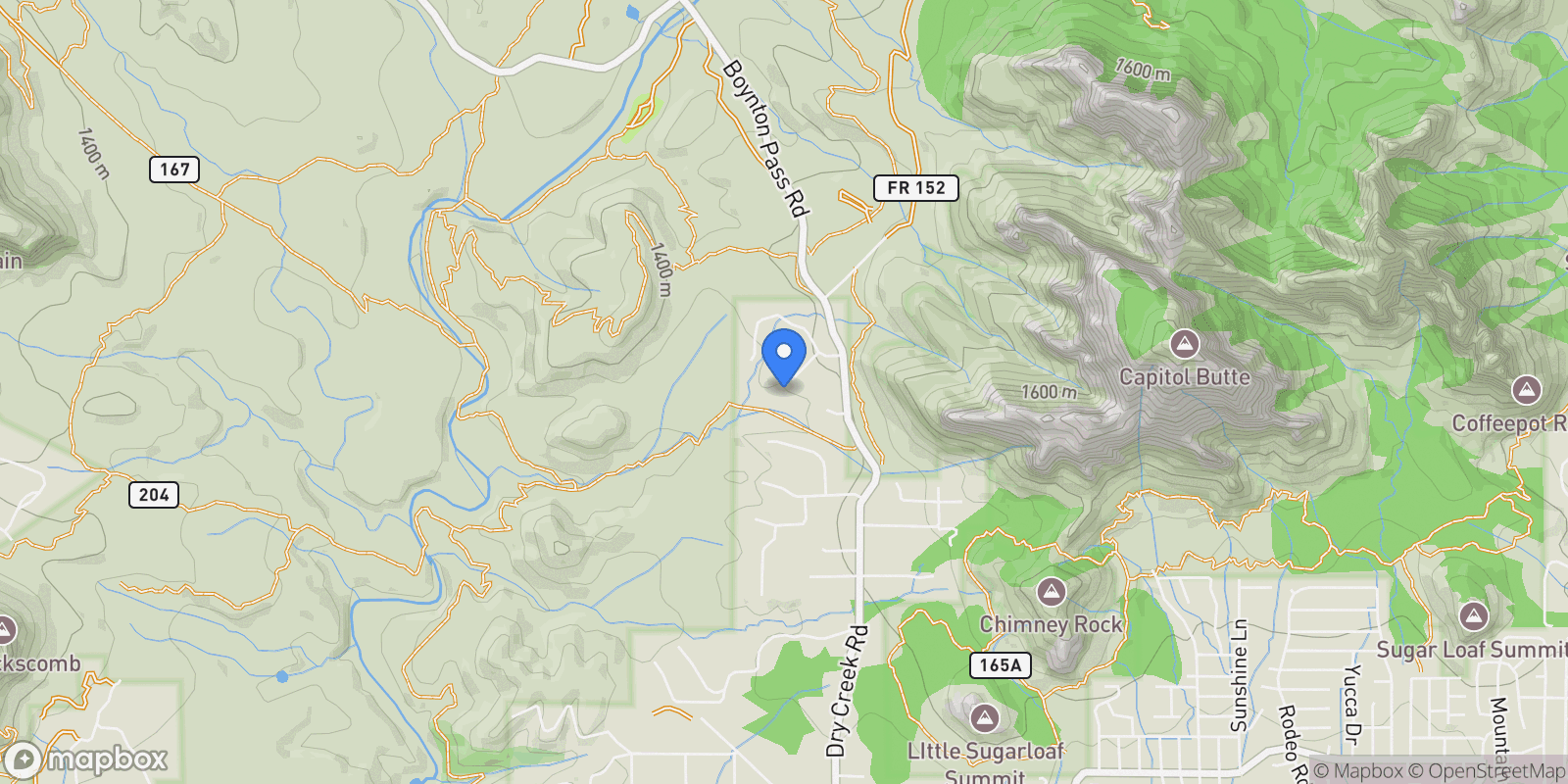 Map showing 30 Tourmaline Trail , Sedona, AZ 86336, Sedona, Arizona, United States.