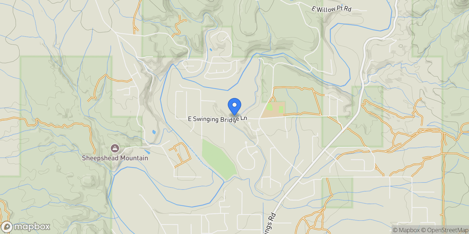 Map showing 10647 E Swinging Bridge Lane , Cornville, AZ 86325, Cornville, Arizona, United States.