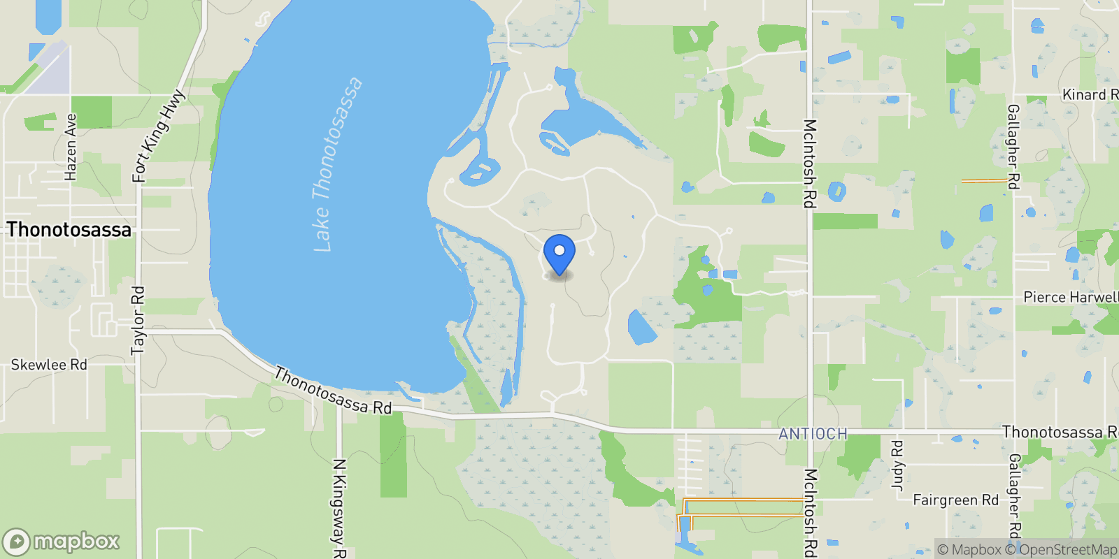 Map showing 10603 LOW OAK TERRACE, Thonotosassa, Florida, United States.