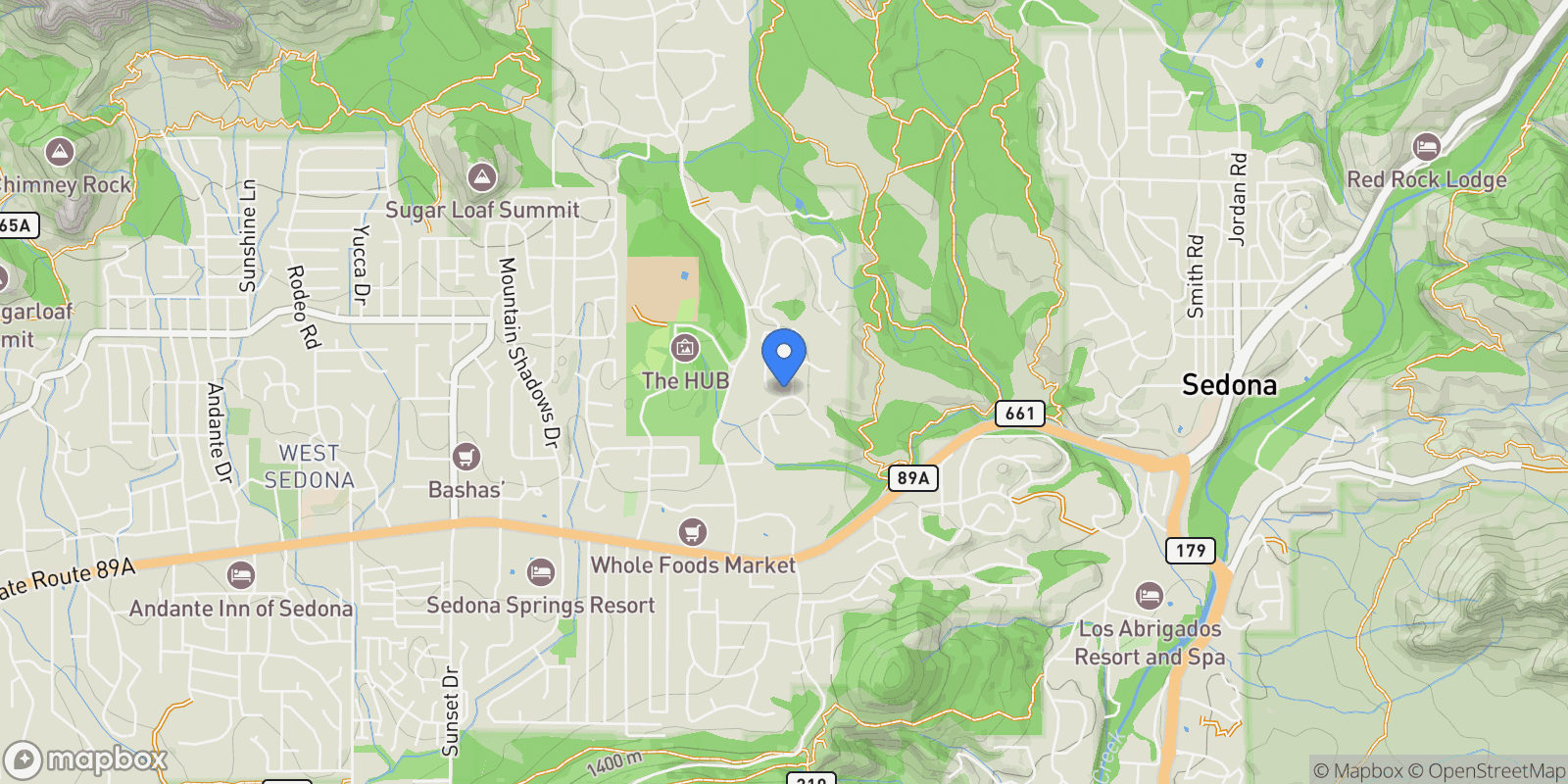 Map showing 213 Calle Diamante , Sedona, AZ 86336, Sedona, Arizona, United States.